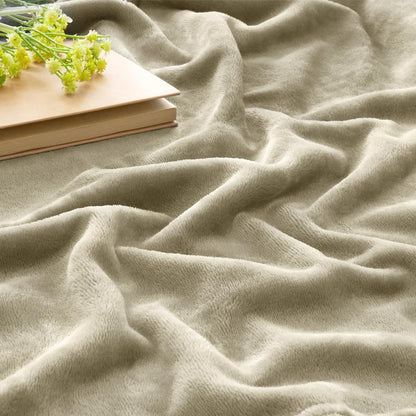 Fleece Blanket Soft Plush Throw for Couch Black 50"x60" - Colors A