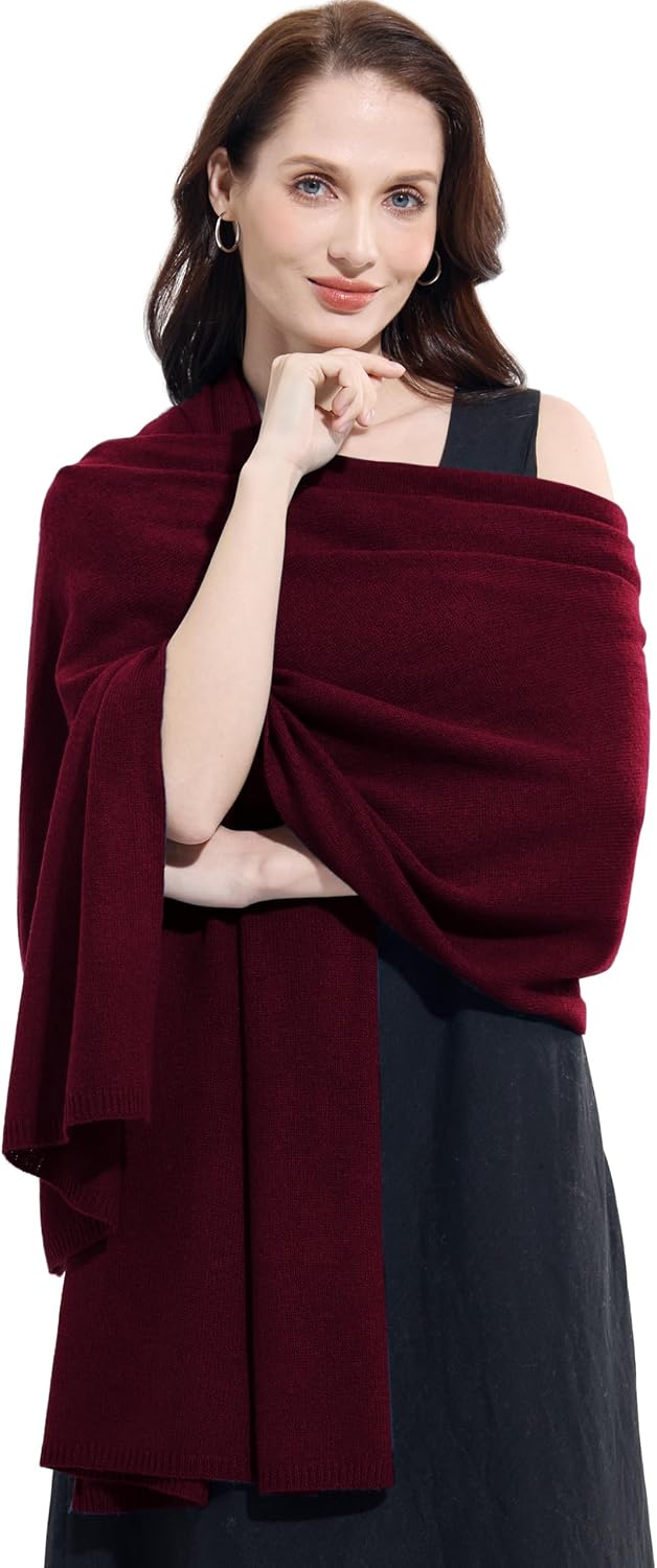 Soft Cashmere Blend Wrap Chic Scarf Stole for Women Wayfarer Travel Extra Large 87"x28" - Colors A