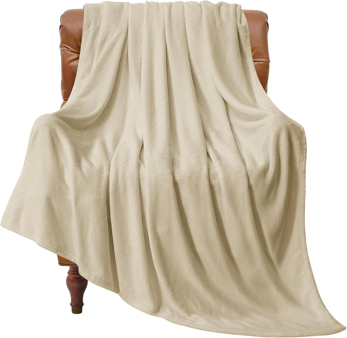 Fleece Blanket Soft Plush Throw for Couch Black 50"x60" - Colors A