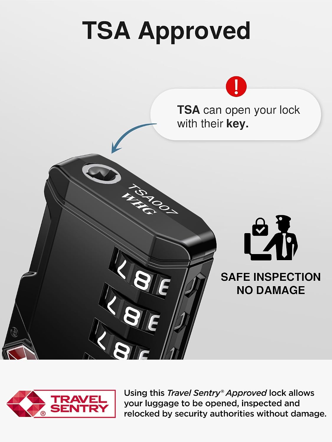 Puroma TSA Approved Luggage Locks, 2 Pack 4 Digit Resettable Travel Combination Code Lock with Zinc Alloy Body for Suitcase, Backpack, Laptop Bag, Gym Locker, Toolbox (Orange)