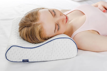 Travel & Camping Comfortable Memory Foam Pillow – Easy to Carry Portable Bag – Temperature Regulating Pillow Case