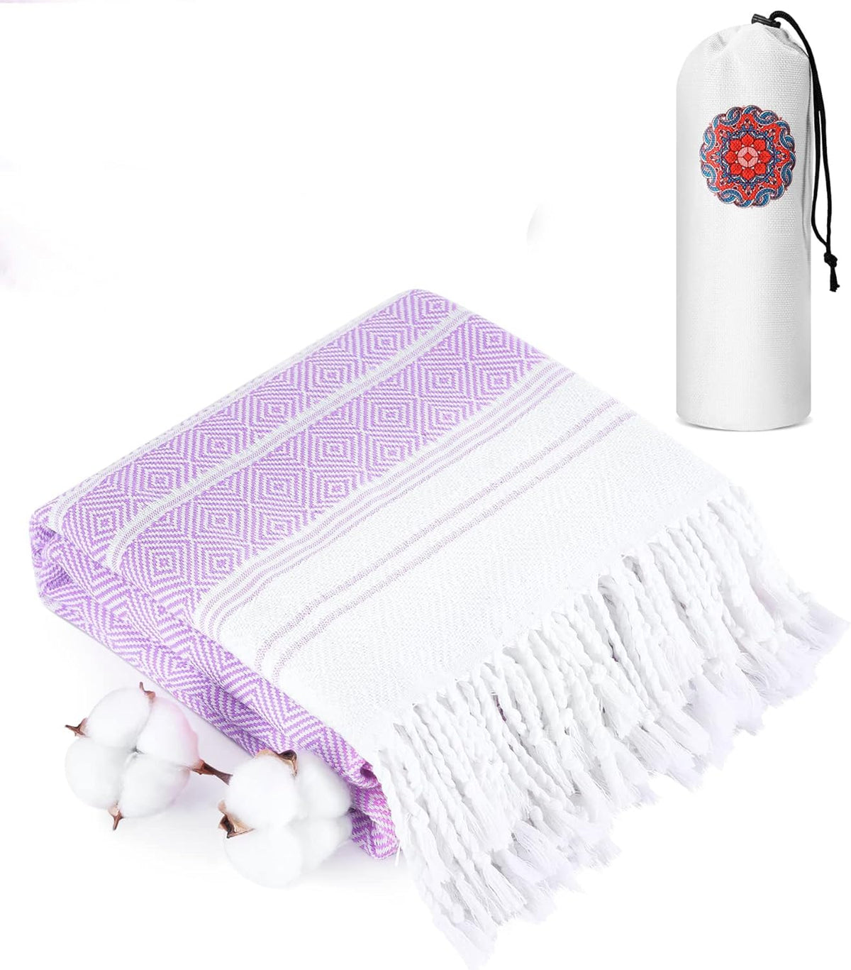 Antfuny Turkish Beach Towels Vacation Essentials Quick Dry Sand Free Oversized Bath Pool Swim Towel Extra Large XL Blanket Adult Travel Cruise Accessories Must Haves Clearance Stuff Necessities - Colors C