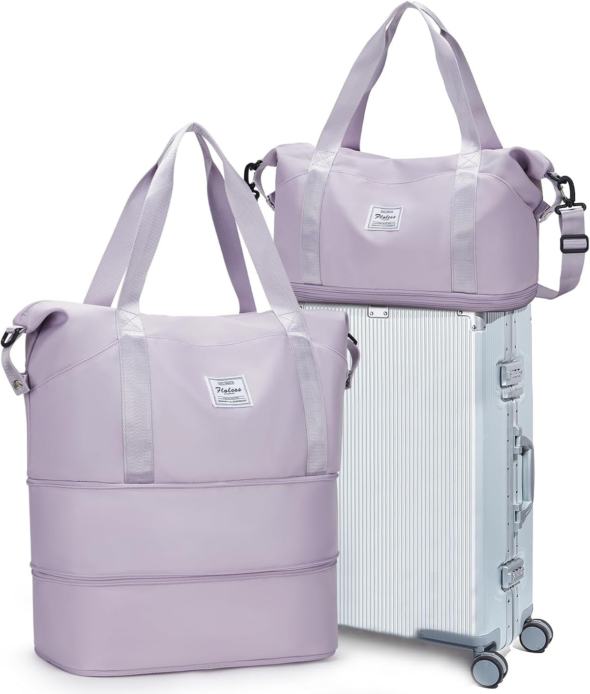 Travel Duffel Bag, Sports Tote Gym Bag, Shoulder Weekender Overnight Bag for Women - Colors A