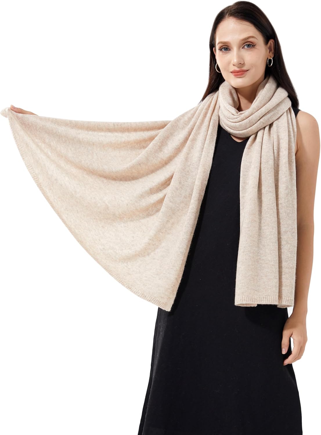 Soft Cashmere Blend Wrap Chic Scarf Stole for Women Wayfarer Travel Extra Large 87"x28" - Colors B