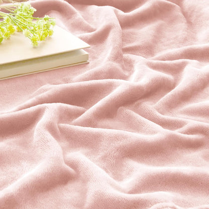 Fleece Blanket Soft Plush Throw for Couch Black 50"x60" - Colors A