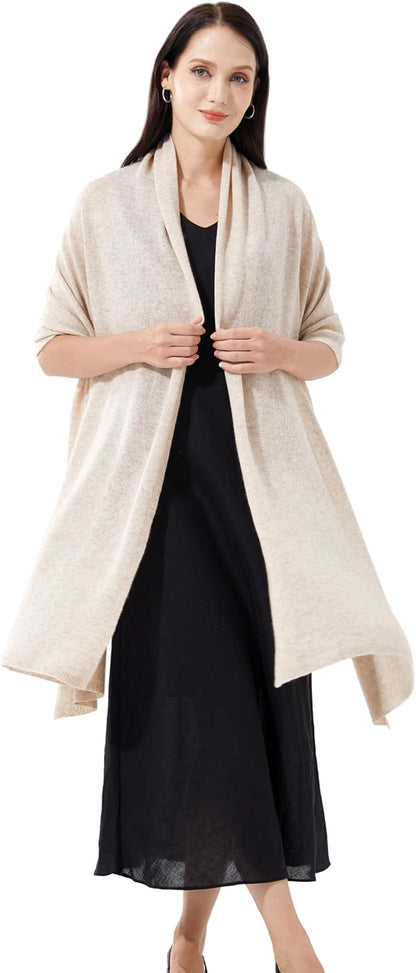 Soft Cashmere Blend Wrap Chic Scarf Stole for Women Wayfarer Travel Extra Large 87"x28" - Colors B
