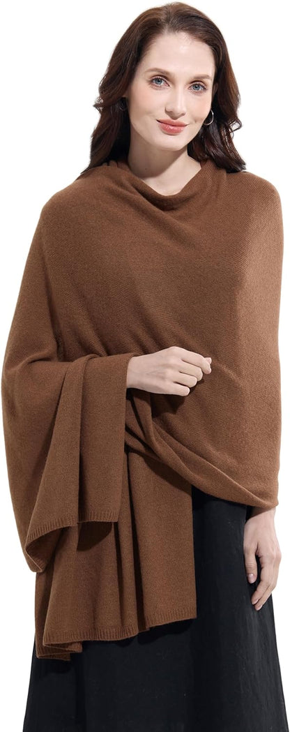Soft Cashmere Blend Wrap Chic Scarf Stole for Women Wayfarer Travel Extra Large 87"x28" - Colors A