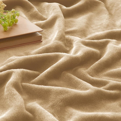 Fleece Blanket Soft Plush Throw for Couch Black 50"x60" - Colors A