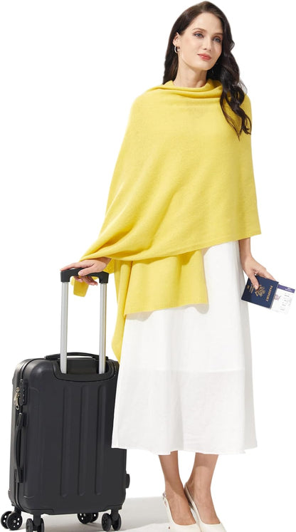 Soft Cashmere Blend Wrap Chic Scarf Stole for Women Wayfarer Travel Extra Large 87"x28" - Colors B