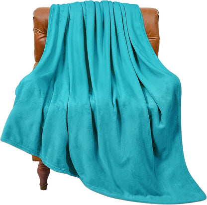 BEDELITE Fleece Blanket Black Throw Blankets for Couch & Bed, Luxury Plush Cozy Fuzzy Blanket 50x60 inches, Super Soft Warm Lightweight Throw Blanket for Travel Camping - Colors B