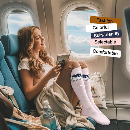 4 Pairs Compression Socks for Women Circulation-Best Support for Nurses,Running,Athletic,Travel