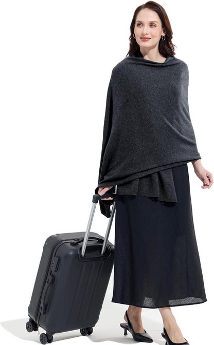 Soft Cashmere Blend Wrap Chic Scarf Stole for Women Wayfarer Travel Extra Large 87"x28" - Colors A