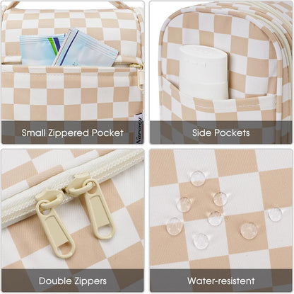 Narwey Hanging Toiletry Bag for Women Travel Makeup Bag Organizer Toiletries Bag for Cosmetics Essentials Accessories