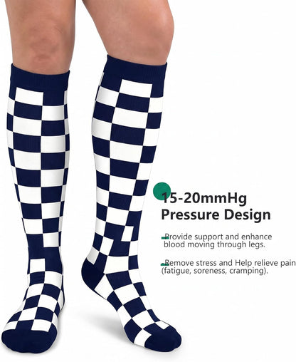 FuelMeFoot 3 Pack Copper Compression Socks - Compression Socks Women & Men Circulation - Best for Medical,Running,Athletic