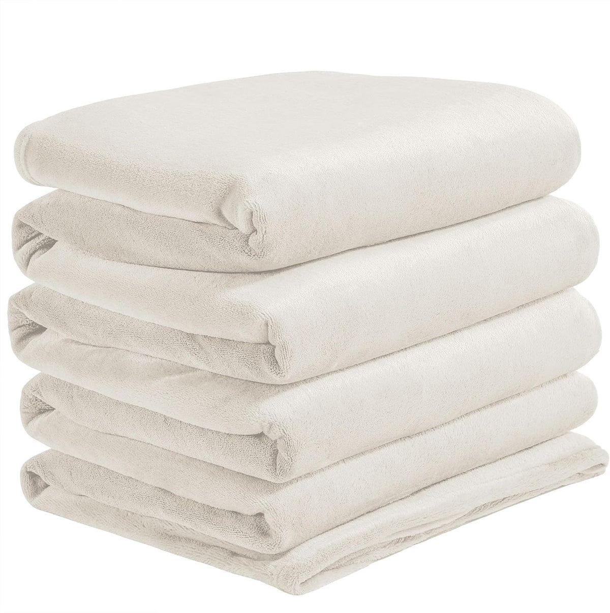 Fleece Blanket Soft Plush Throw for Couch Black 50"x60" - Colors A