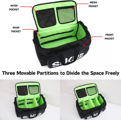 Sneaker Duffel Travel Bag for Men Women, Waterproof Basketball Shoe Bags Outdoor Sports Gym Bag with Removable Dividers