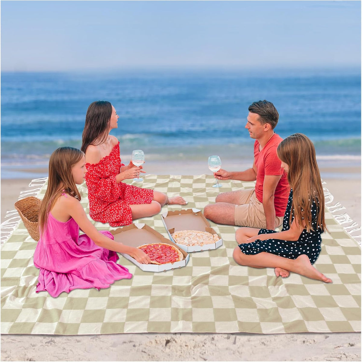 Antfuny Turkish Beach Towels Vacation Essentials Quick Dry Sand Free Oversized Bath Pool Swim Towel Extra Large XL Blanket Adult Travel Cruise Accessories Must Haves Clearance Stuff Necessities - Colors C