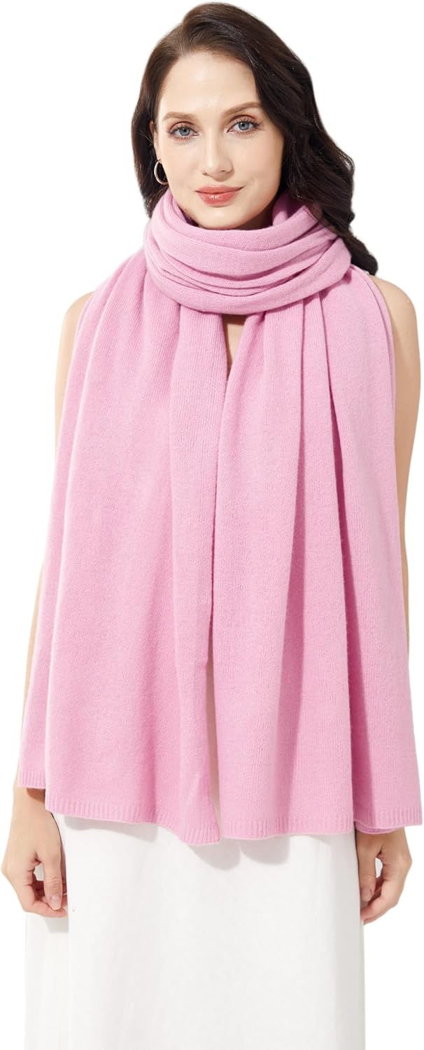 Soft Cashmere Blend Wrap Chic Scarf Stole for Women Wayfarer Travel Extra Large 87"x28" - Colors B