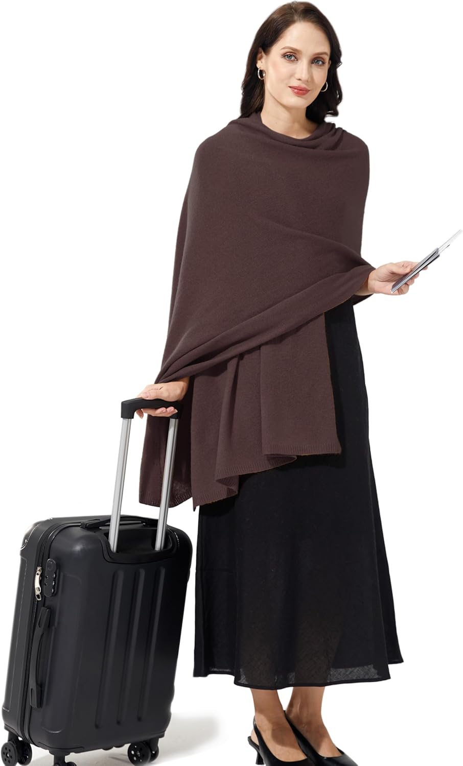 Soft Cashmere Blend Wrap Chic Scarf Stole for Women Wayfarer Travel Extra Large 87"x28" - Colors A