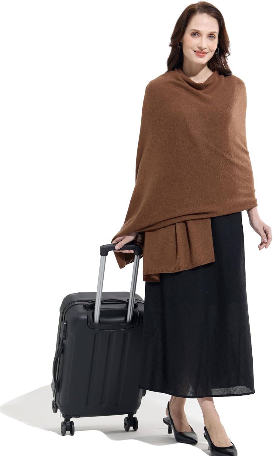Soft Cashmere Blend Wrap Chic Scarf Stole for Women Wayfarer Travel Extra Large 87"x28" - Colors A