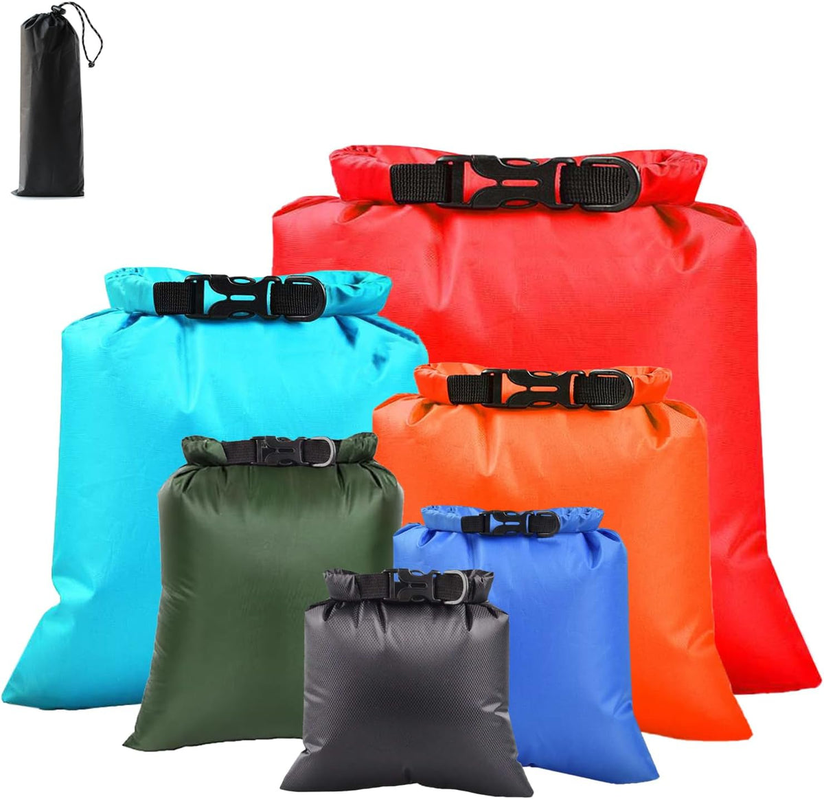 Dry Bags Waterproof, Lightweight Dry Bags for Kayaking Waterproof，Outdoor Waterproof Bag for Kayaking Hiking Boating Camping