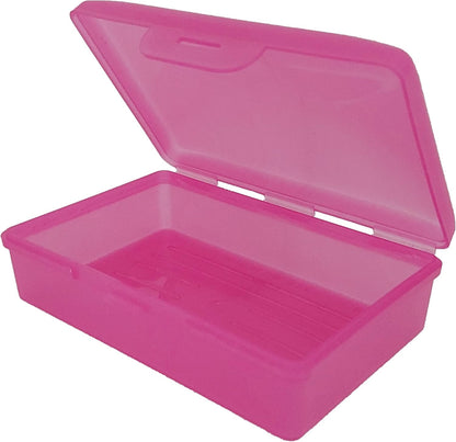 American Comb Travel Soap Box with lid - Clear White - Perfect for Traveling, Gym, or Storage. Made in The USA.
