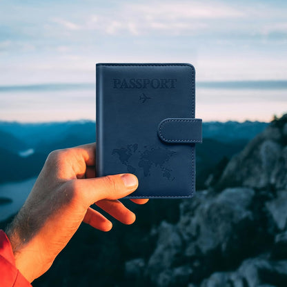 Family Passport Holder for Travel Women and Men RFID Passport Holder with Card Slots Holder Passport Case Passport cover Passport Wallet Travel Essentials and Accessories