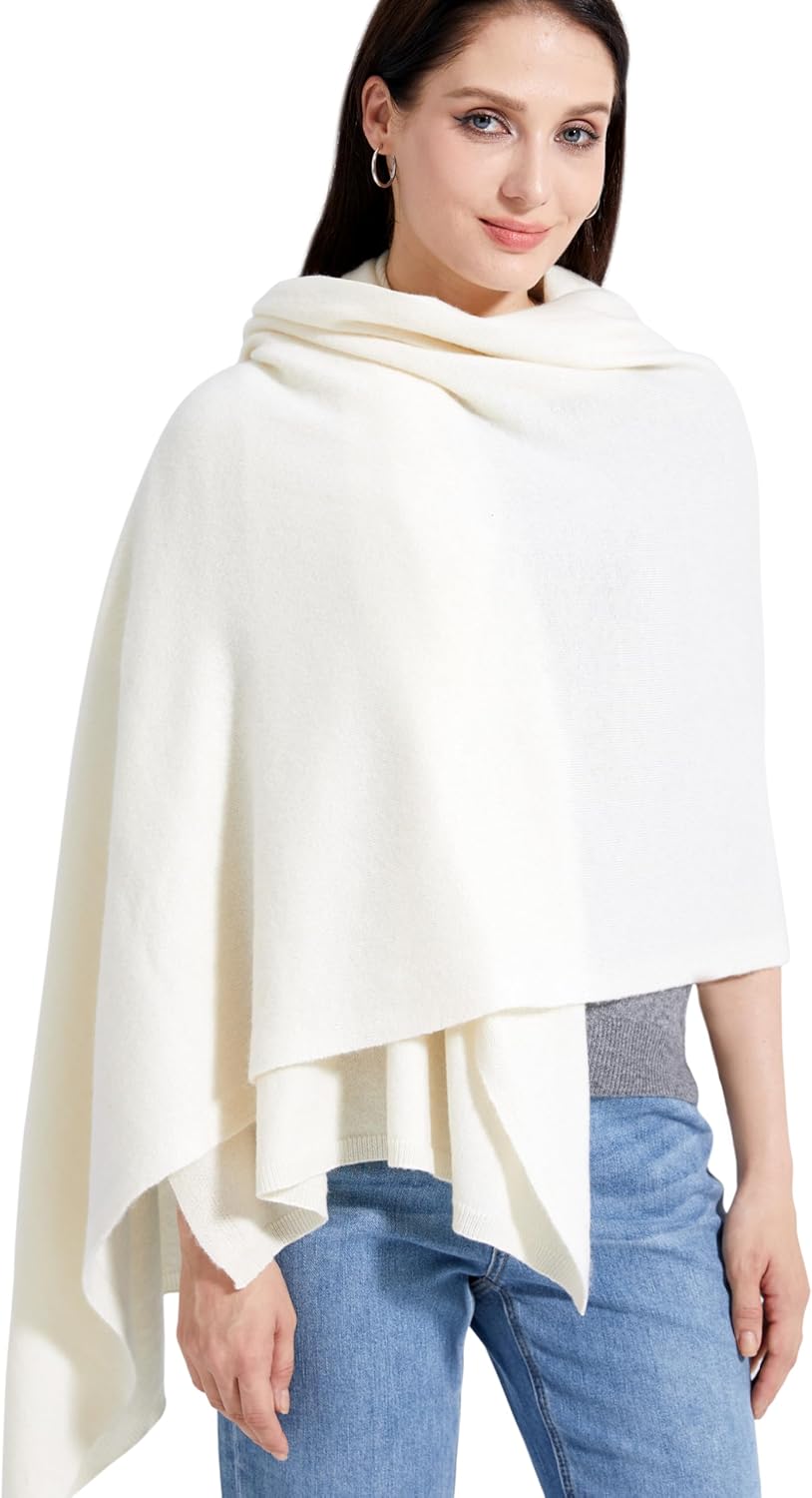 Soft Cashmere Blend Wrap Chic Scarf Stole for Women Wayfarer Travel Extra Large 87"x28" - Colors B