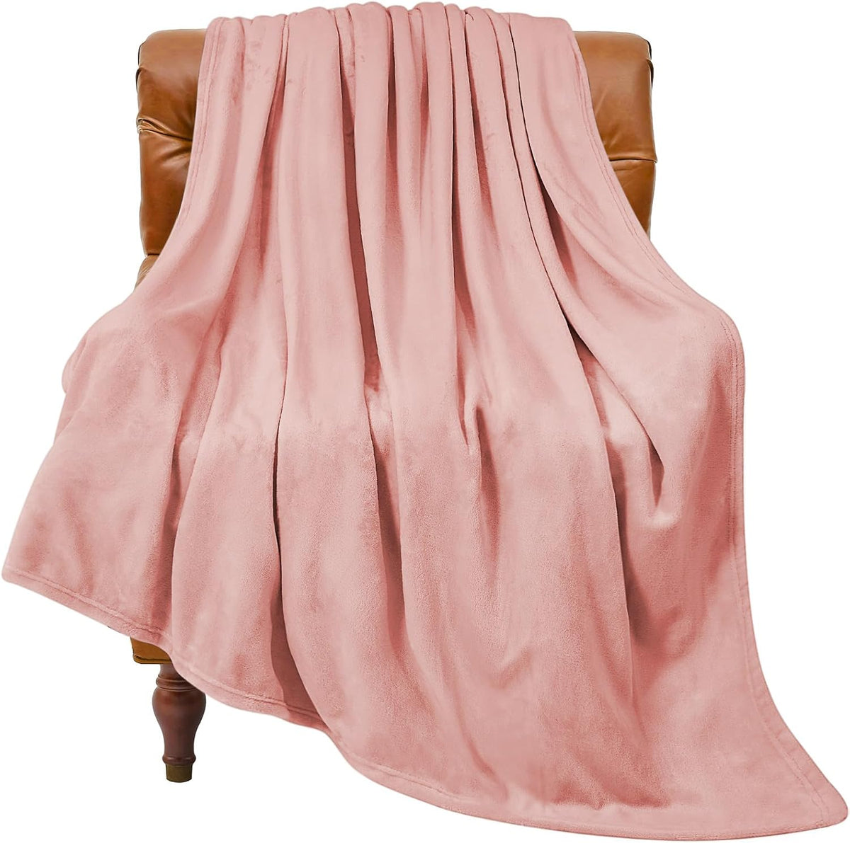 Fleece Blanket Soft Plush Throw for Couch Black 50"x60" - Colors A