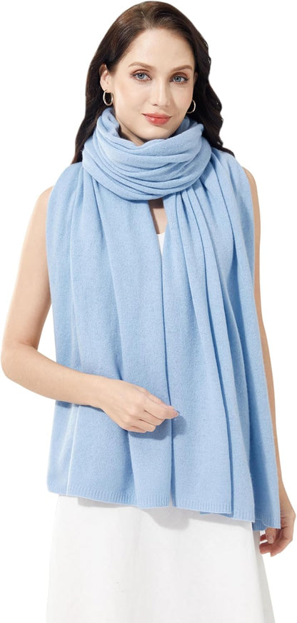 Soft Cashmere Blend Wrap Chic Scarf Stole for Women Wayfarer Travel Extra Large 87"x28" - Colors A
