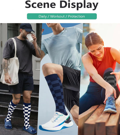 FuelMeFoot 3 Pack Copper Compression Socks - Compression Socks Women & Men Circulation - Best for Medical,Running,Athletic