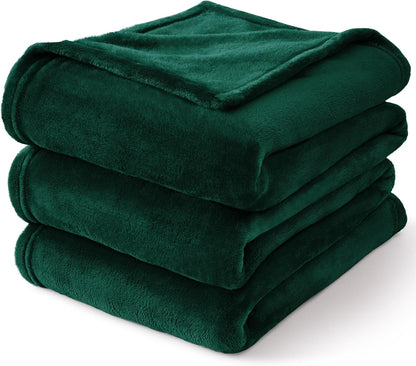 BEDELITE Fleece Blanket Black Throw Blankets for Couch & Bed, Luxury Plush Cozy Fuzzy Blanket 50x60 inches, Super Soft Warm Lightweight Throw Blanket for Travel Camping - Colors B
