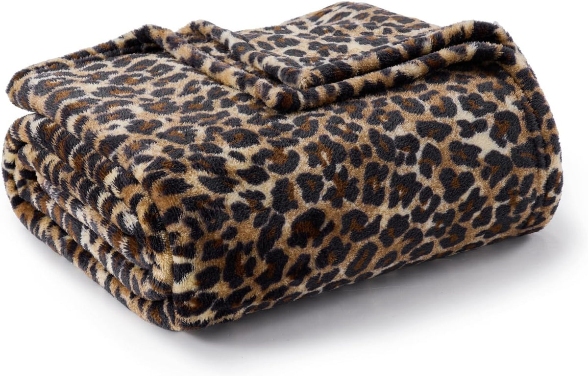 BEDELITE Fleece Blanket Black Throw Blankets for Couch & Bed, Luxury Plush Cozy Fuzzy Blanket 50x60 inches, Super Soft Warm Lightweight Throw Blanket for Travel Camping - Colors B