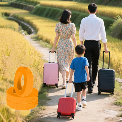 16-Pack Luggage Wheel Covers, Luggage Wheel Protector Covers for 2-2.4 inches Wheels Suitcases，Anti-Scratch & Noise Reduction Design, Silicone MaterialDurable Travel Case Accessories.