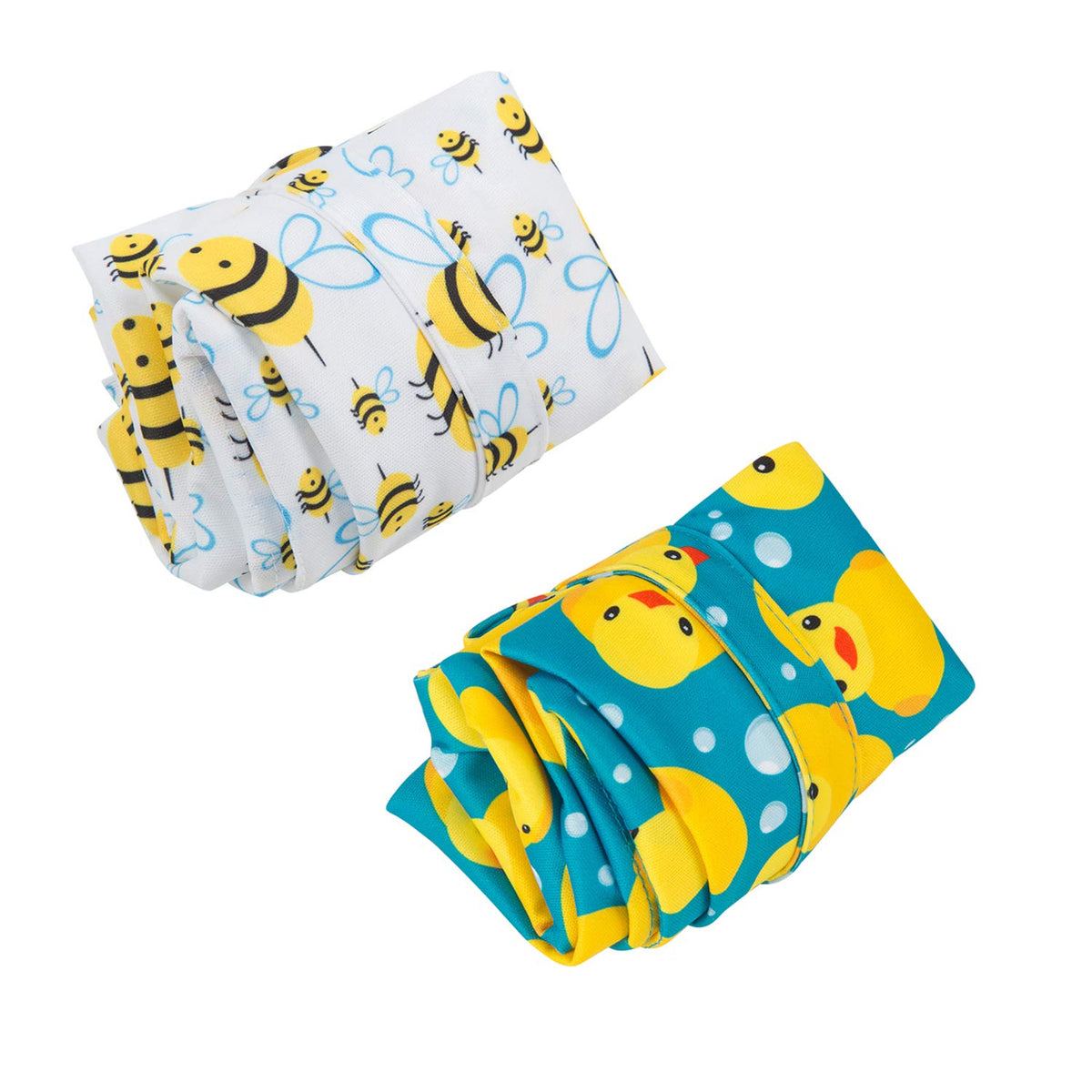 ALVA ALVABABY 3pcs Baby Cloth Diaper Wet/Dry Bags|Waterproof Reusable with Two Pockets|Travel, Beach, Pool, Daycare, Soiled Baby Items,Yoga,Gym Bag for Swimsuits or Wet Clothes 3L-ZM09 - Colors B