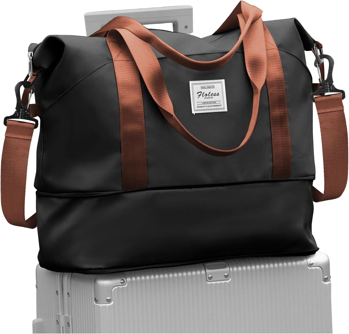 Travel Duffel Bag, Sports Tote Gym Bag, Shoulder Weekender Overnight Bag for Women - Colors A