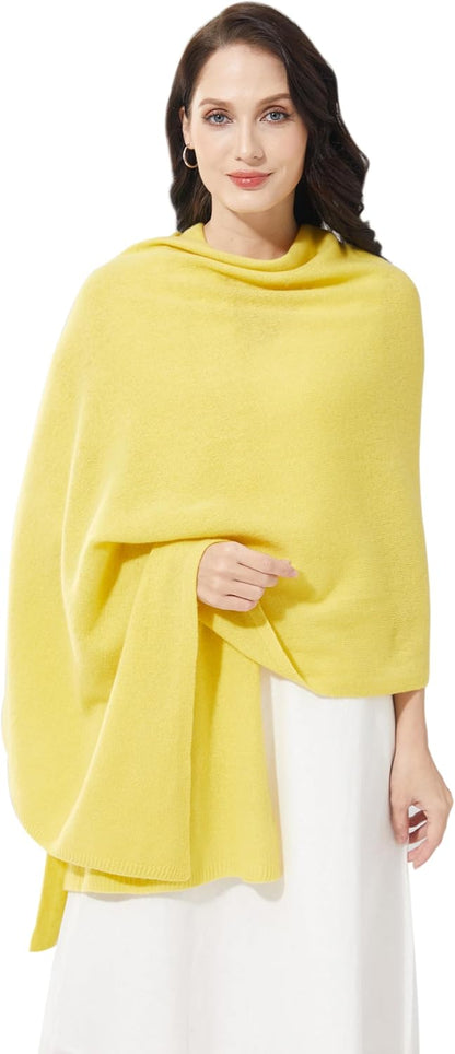 Soft Cashmere Blend Wrap Chic Scarf Stole for Women Wayfarer Travel Extra Large 87"x28" - Colors B