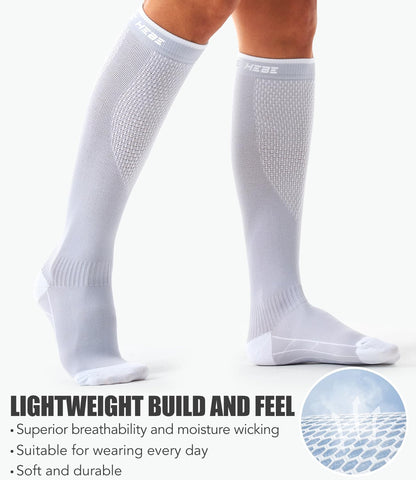 Laite Hebe 3 Pack Medical Compression Sock-Compression Sock For Women and Men Circulation -Best for Running,Nursing,Athletic Sports