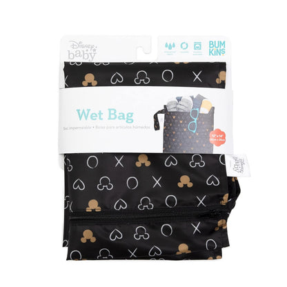 Bumkins Waterproof Wet Bag for Baby, Travel, Swim Suit, Cloth Diapers, Pump Parts, Pool, Beach, Gym Clothes, Toiletry, Hook to Stroller, Daycare, Zipper Reusable Wetdry Packing Pouch, Jungle