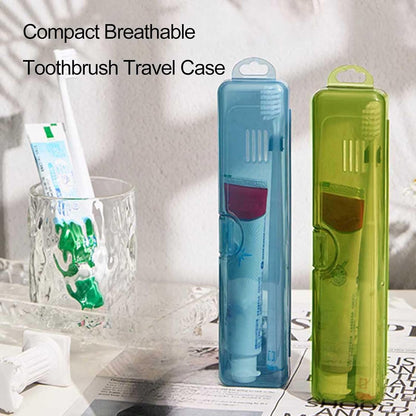 2 Packs Toothbrush Travel Case, Breathable Toothbrush Travel Holders, Compact Portable Toothbrush Holder for Travel, Vacation, Camping, Gym, Business Trips, Office, Cruise