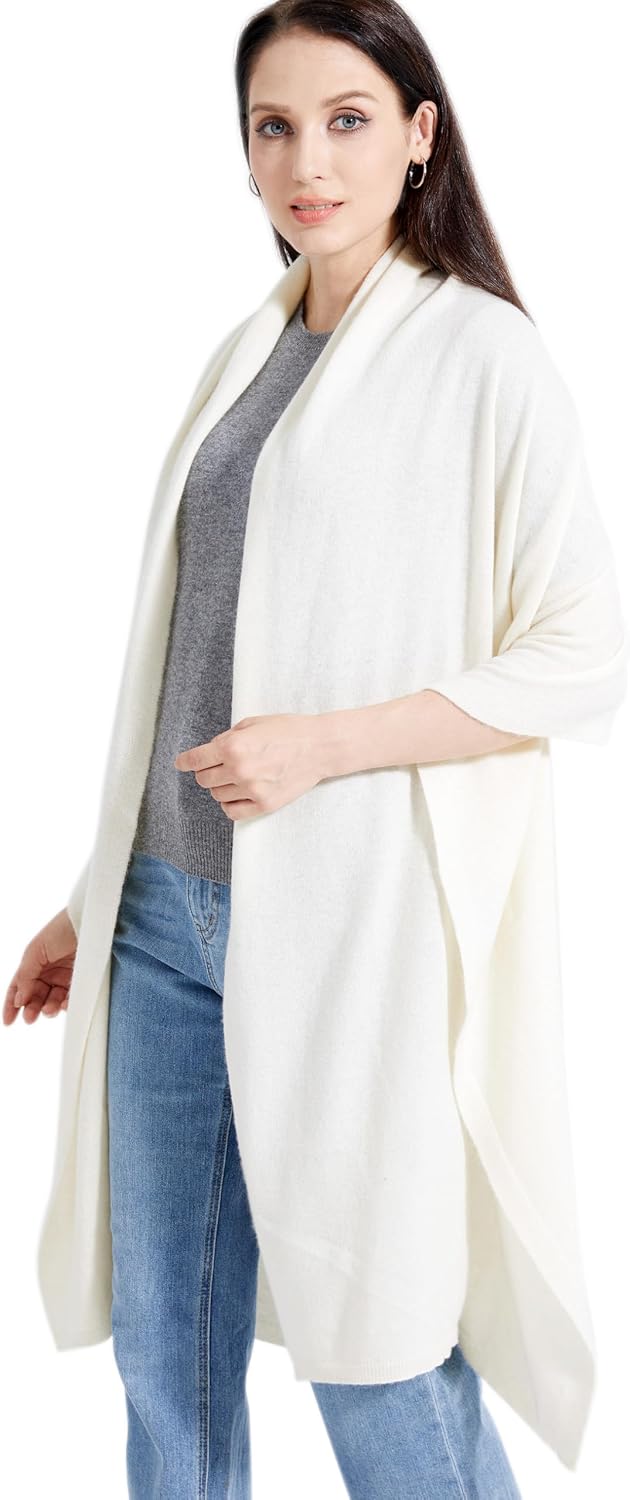 Soft Cashmere Blend Wrap Chic Scarf Stole for Women Wayfarer Travel Extra Large 87"x28" - Colors B