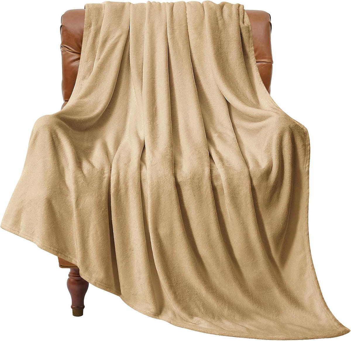 Fleece Blanket Soft Plush Throw for Couch Black 50"x60" - Colors A