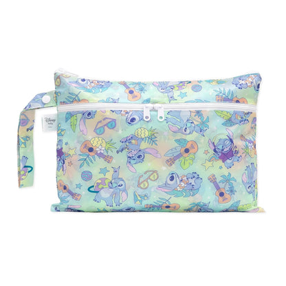 Bumkins Waterproof Wet Bag for Baby, Travel, Swim Suit, Cloth Diapers, Pump Parts, Pool, Beach, Gym Clothes, Toiletry, Hook to Stroller, Daycare, Zipper Reusable Wetdry Packing Pouch, Jungle