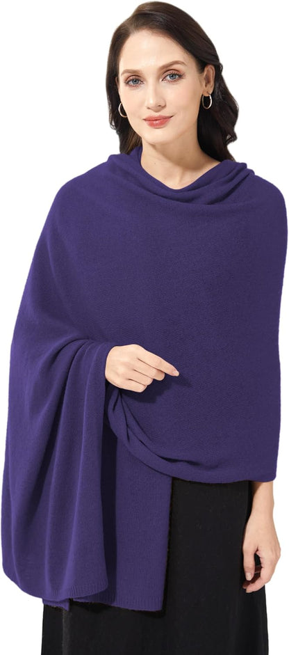 Soft Cashmere Blend Wrap Chic Scarf Stole for Women Wayfarer Travel Extra Large 87"x28" - Colors B