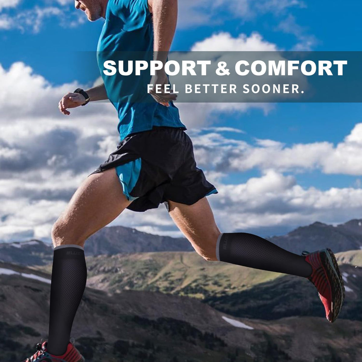 6 Pack Copper Compression Socks for Women and Men Circulation-Best Support for Medical,Running,Nursing,Athletic - Colors B