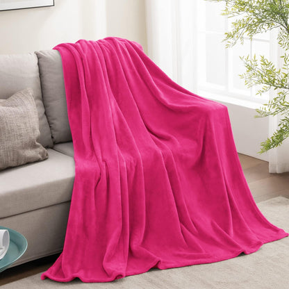 BEDELITE Fleece Blanket Black Throw Blankets for Couch & Bed, Luxury Plush Cozy Fuzzy Blanket 50x60 inches, Super Soft Warm Lightweight Throw Blanket for Travel Camping - Colors B