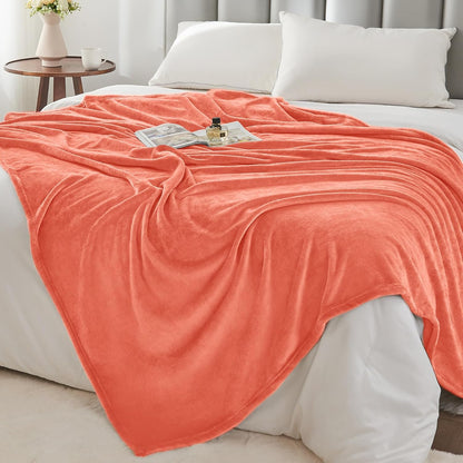 BEDELITE Fleece Blanket Black Throw Blankets for Couch & Bed, Luxury Plush Cozy Fuzzy Blanket 50x60 inches, Super Soft Warm Lightweight Throw Blanket for Travel Camping - Colors B