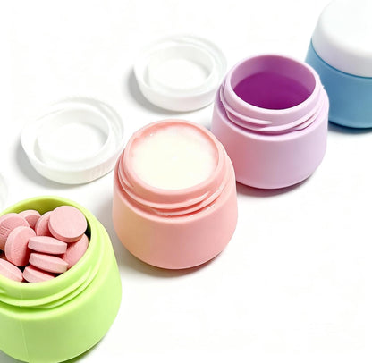 16-Piece Silicone Travel Bottles Set – TSA Approved Leakproof Toiletry Kit with Flat Easy-Squeeze Bottles, Pump & Spray, Waterproof Bag