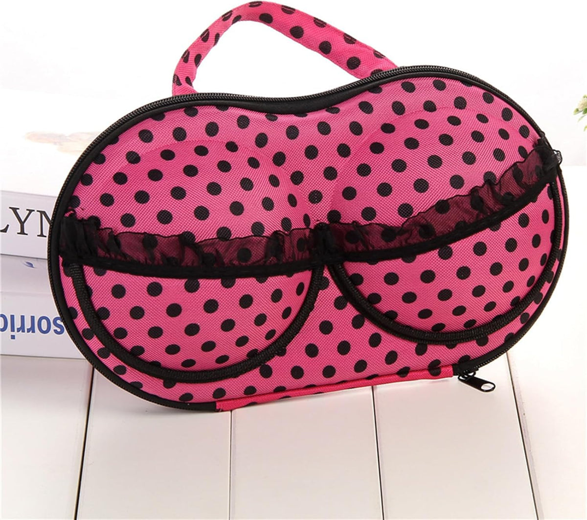 Travel Organizer Bra and Underwear Zip Bag，Portable Bra Storage Case with Net Traveling Lingerie Organizer Bag for Luggage Women Bras Bikin (Leopard print)