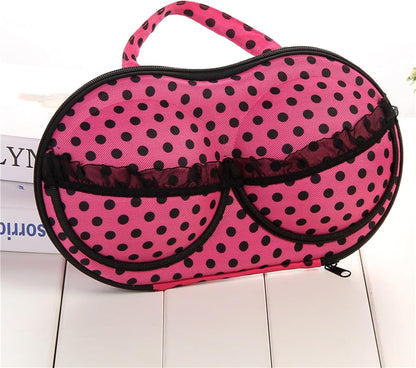 Travel Organizer Bra and Underwear Zip Bag，Portable Bra Storage Case with Net Traveling Lingerie Organizer Bag for Luggage Women Bras Bikin (Leopard print)
